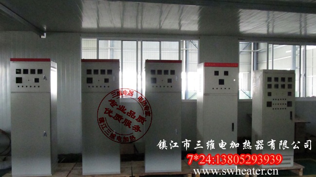 智能电加热器控制柜车间展示图